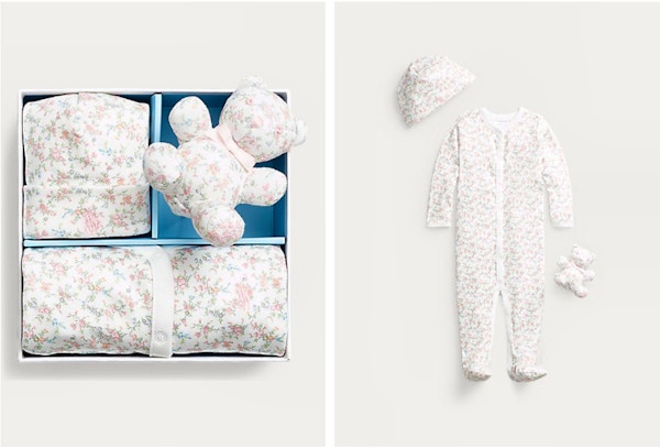 Floral Interlock Babies Gift Set