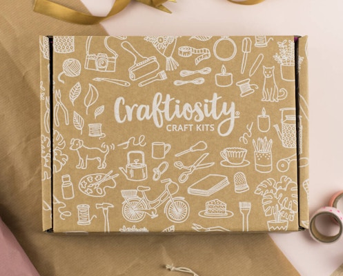 Craftiosity Get creative with a monthly craft kit subscription. Each month, receive a box full of the tools, materials and step-by-step photo instructions to make a complete project .From £24.95