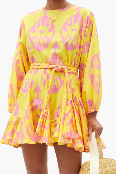 Rhode Ella Ikat Print Cotton Dress, £360