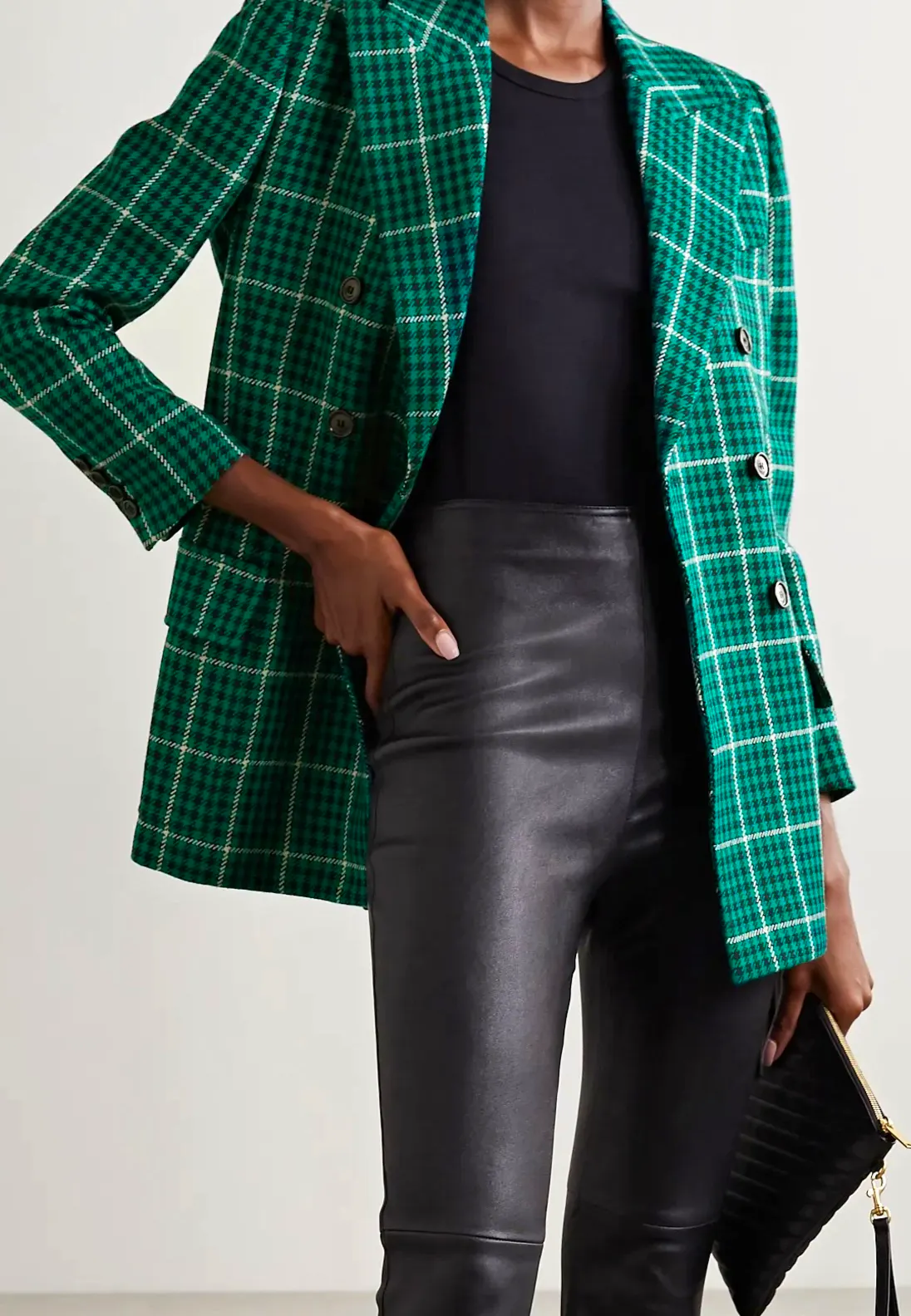 Saint Laurent Double Breasted Wool Blazer, £2195