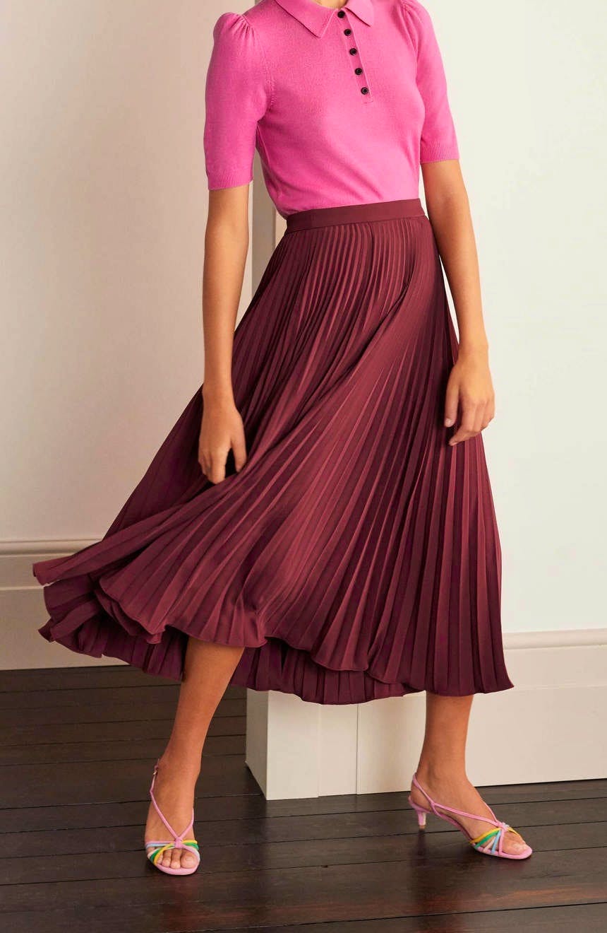 Boden Kristin Pleated Skirt, £120