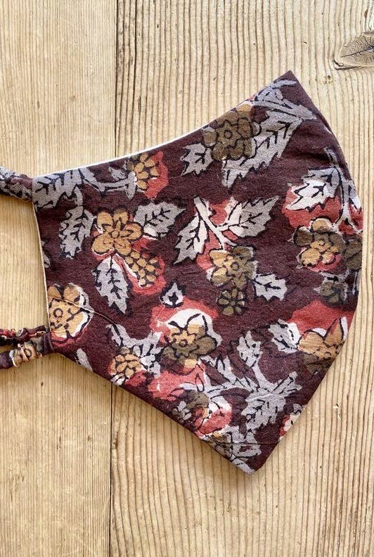 Cutter Brooks Indian Blockprint Cotton Mask, £25