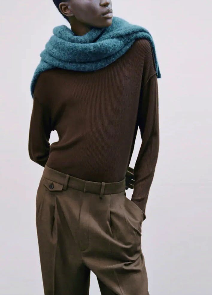 Zara Soft-Touch Ribbed Top, £12.99