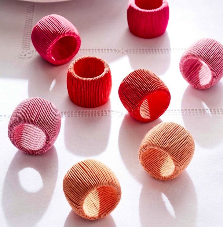 Sophie Conran Soleil Cord Napkin Rings, Set of 8, £32