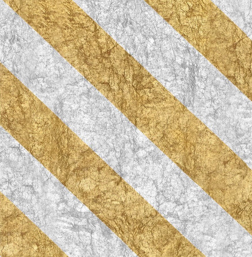 Summerill & Bishop Stripe Linen Table Cloth In Gold And Silver, £695