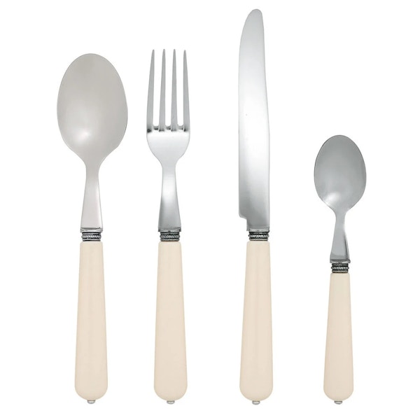 Oka 16 Piece Cutlery Set – Ivory, £95