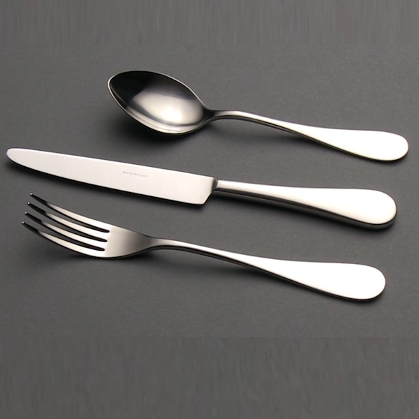David Mellor English Silver Plate 6 Piece Cutlery Set, £179