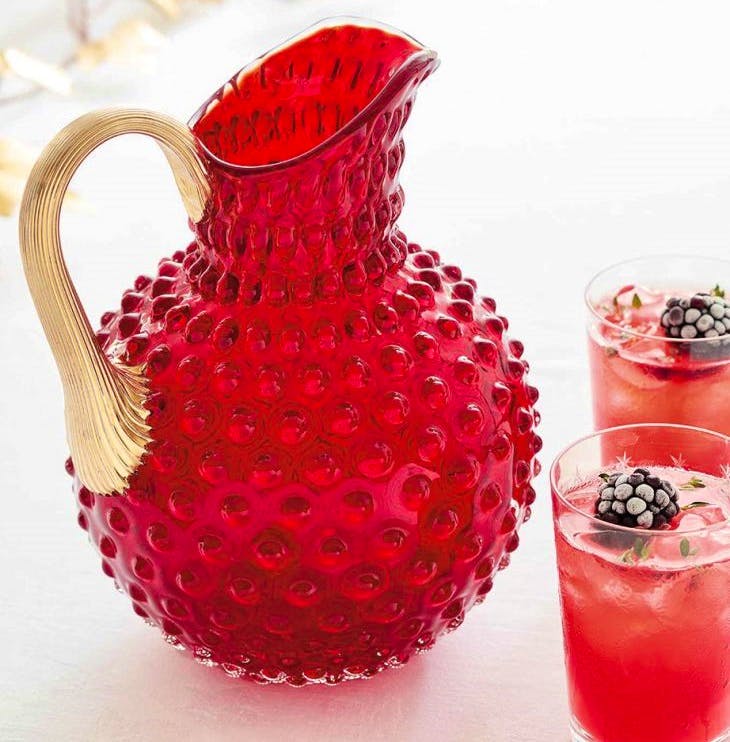 Sophie Conran Red Bobble Jug With Gold Handle, £155