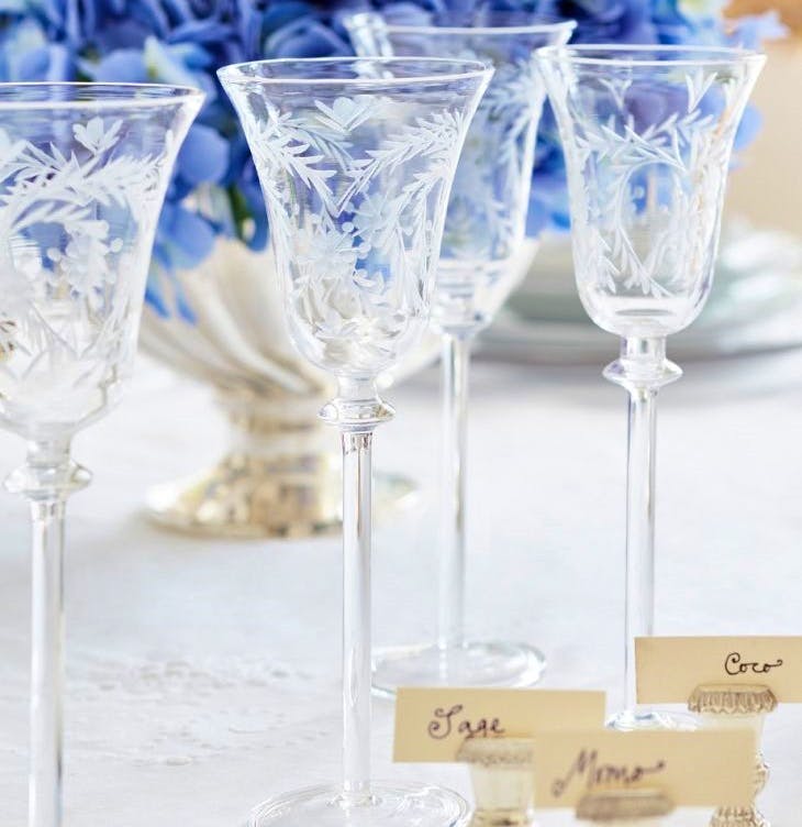 Sophie Conran Giardino Hand Etched Wine Glasses, Set of 6, £79