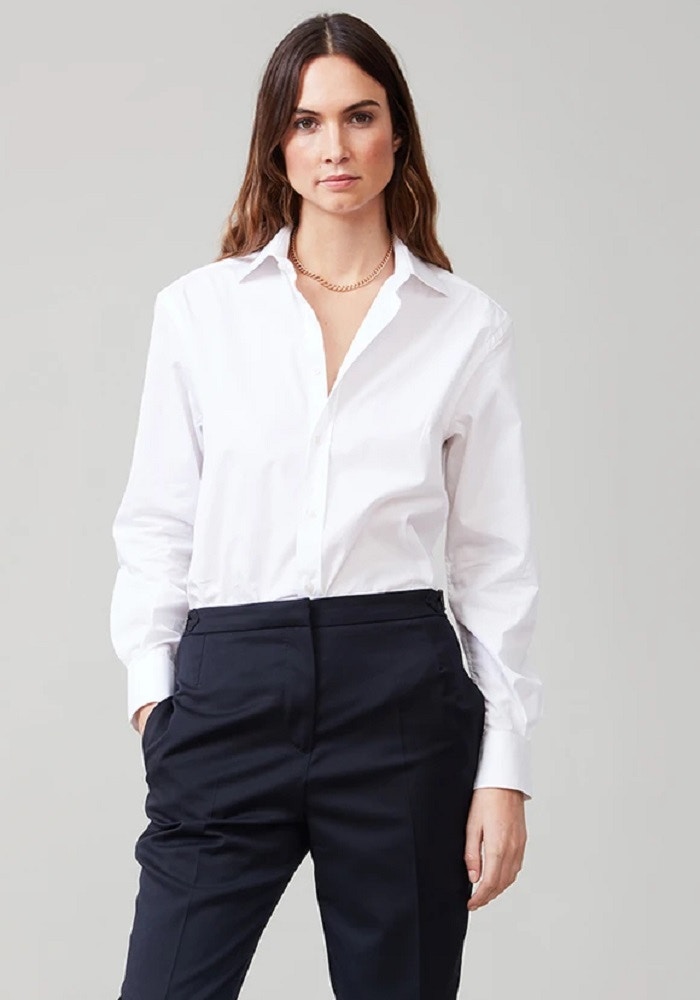 With Nothing Underneath Poplin, White Shirt, £85