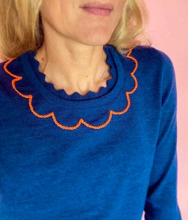 Alex Gore Browne Scallop Collar Sweater, £295