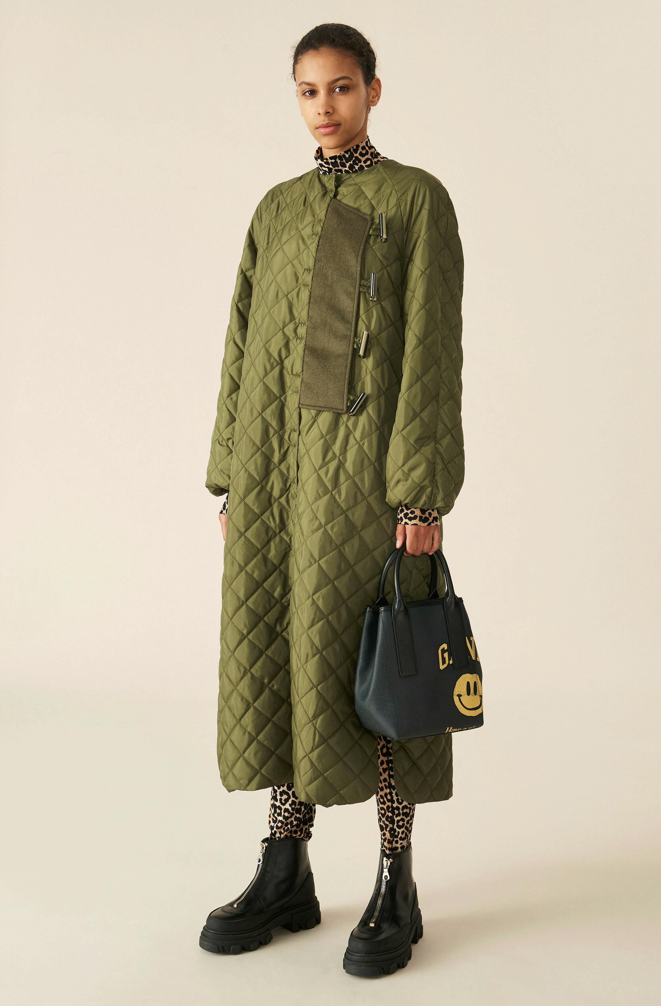 Ganni Recycled Ripstop Quilt Coat, £325