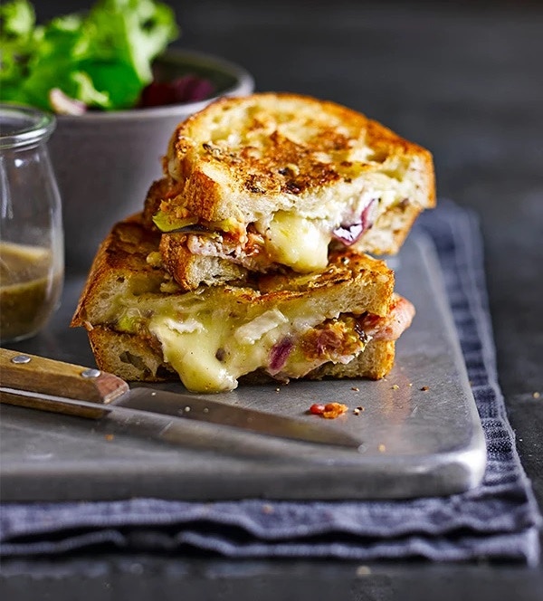 Posh Cheese, Bacon And Fig Toasties