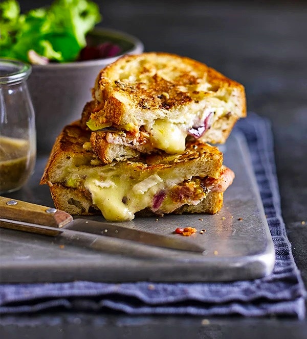 Posh Cheese, Bacon And Fig Toasties