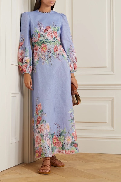 Zimmerman Linen Maxi Dress, NOW £315