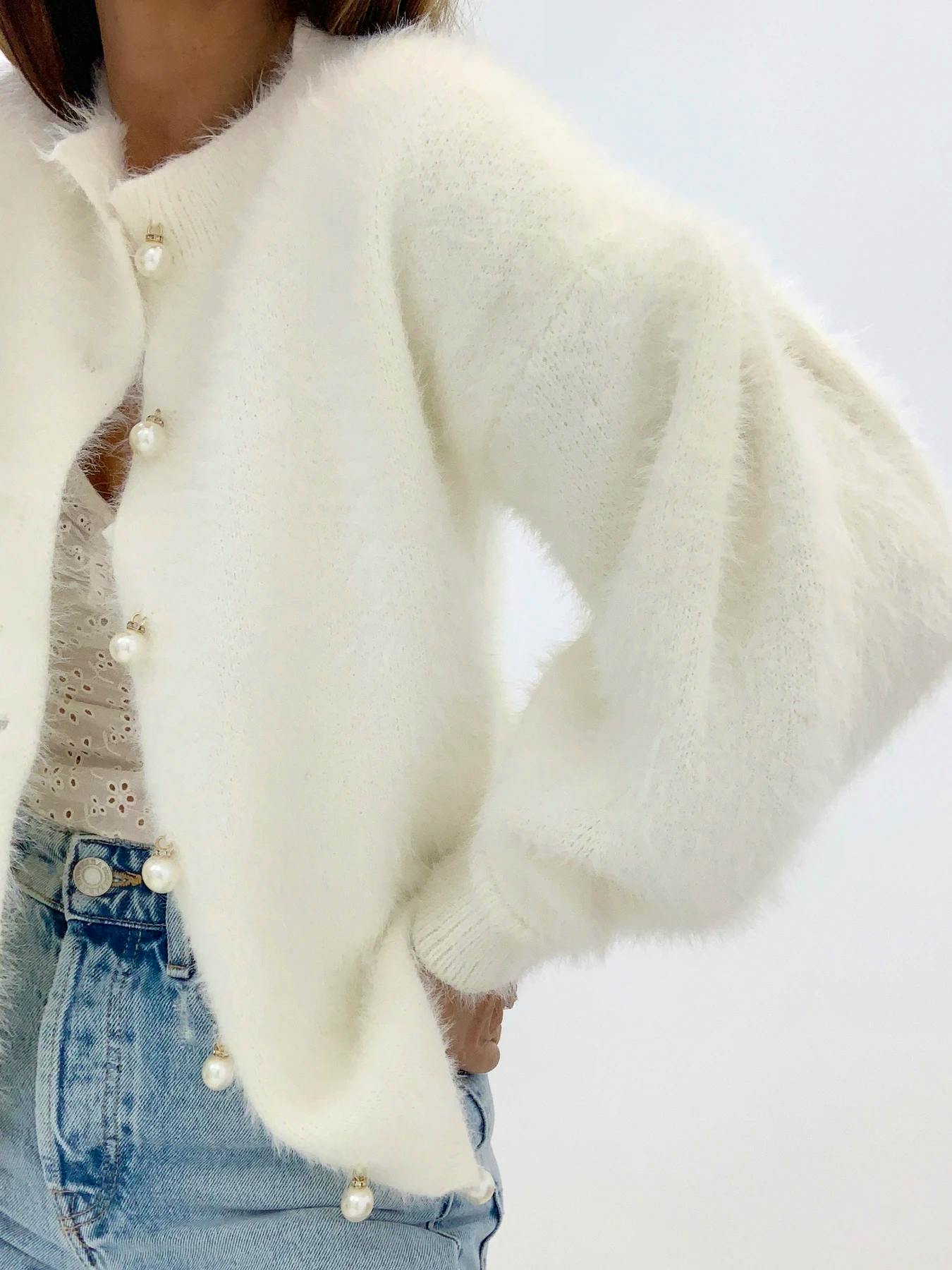 Vita Grace Kasandra Pearl Button Cardigan, £89