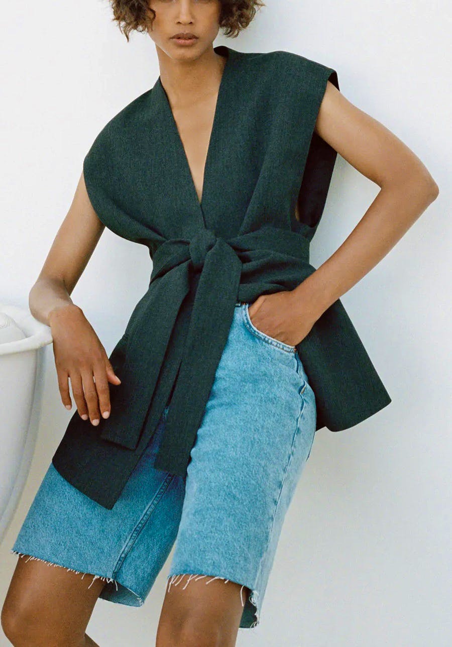 Zara Waistcoat With Belt, NOW £29.99