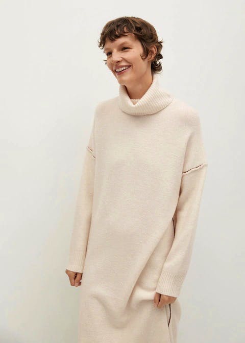 Mango Knitted Turtle Neck Dress, £35.99