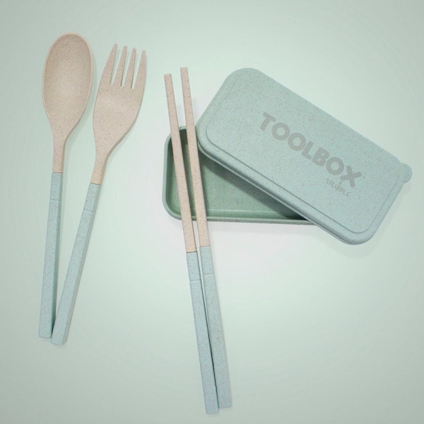 SHLURPLE STRAWS TOOLBOX - COLLAPSIBLE CUTLERY SET