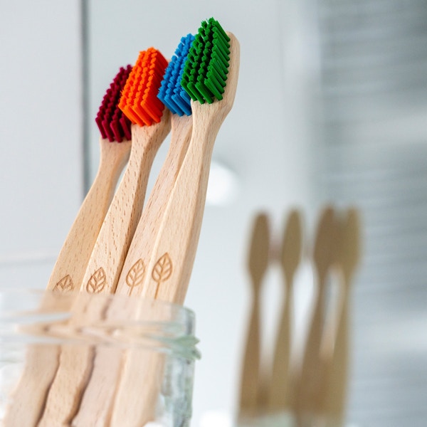 Toothbrush Plant-Based, EU Made, Beech Wood