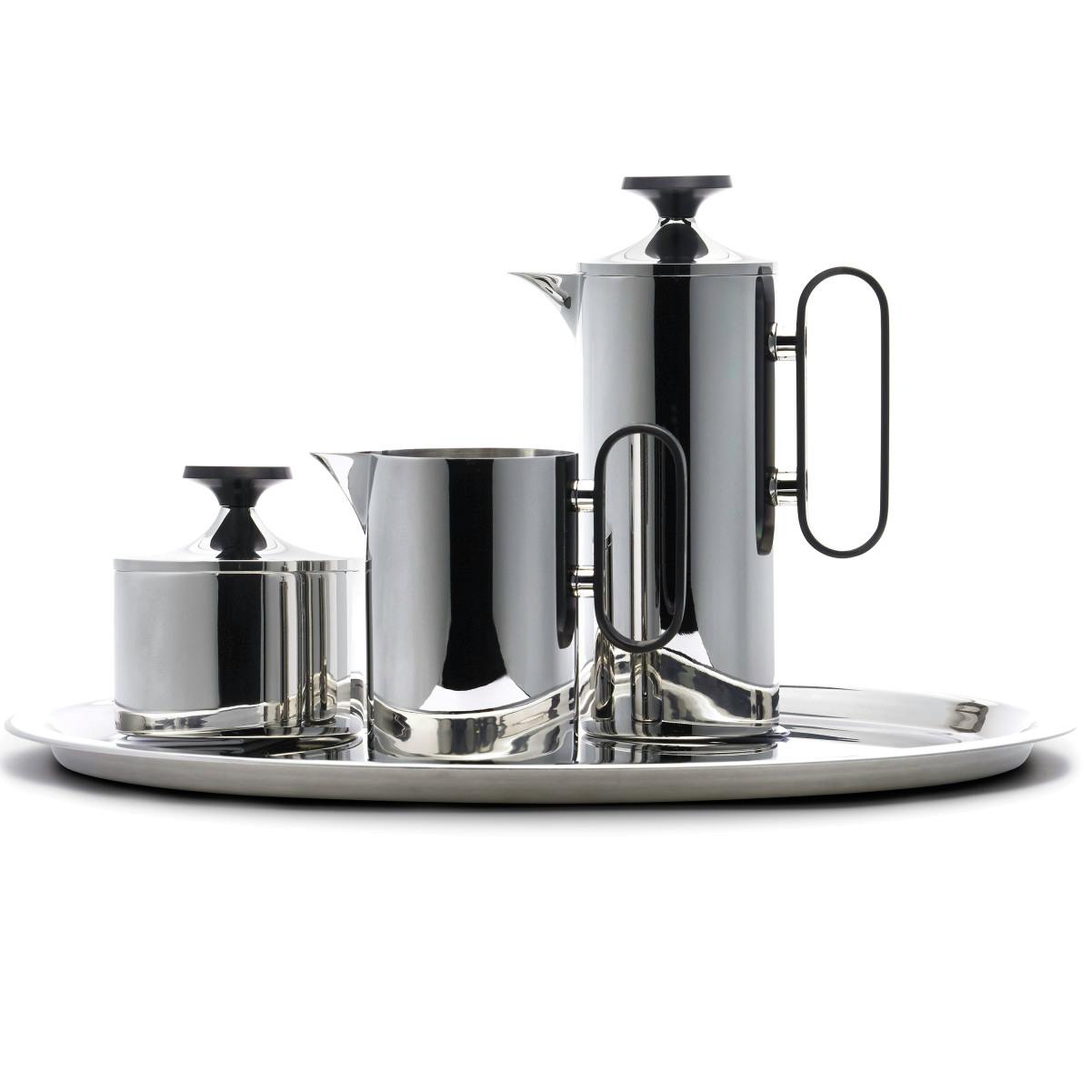 David Mellor Stainless Steel Coffee Set, 3 Cup Grey Handle, NOW £219.20