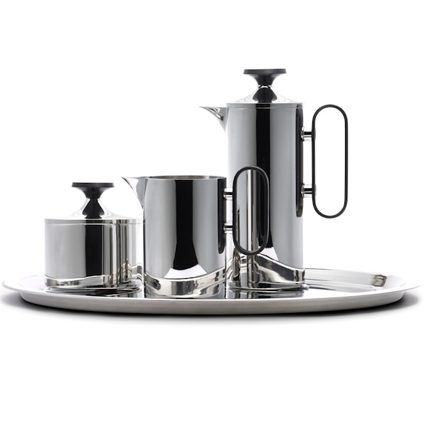 David Mellor Stainless Steel Coffee Set, 3 Cup Grey Handle, NOW £219.20