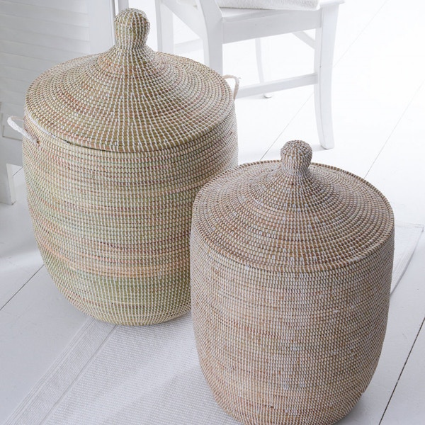 Cologne And Cotton Handwoven Ali Baba Laundry Basket, From £112