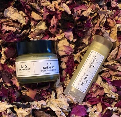 AS Apothecary Myrrh And Rose Geranium Repairing Lip Balm, £15
