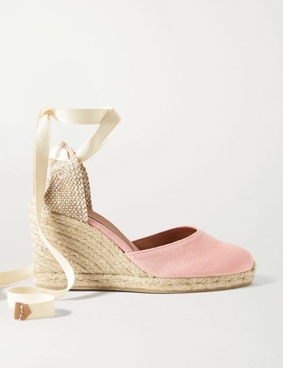 Castaner + NET SUSTAIN Carina 80 Canvas Wedge Espadrilles, £85