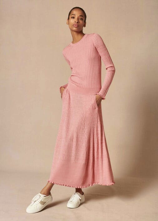 Me + Em Merino Rayon Mouline Skirt, £175