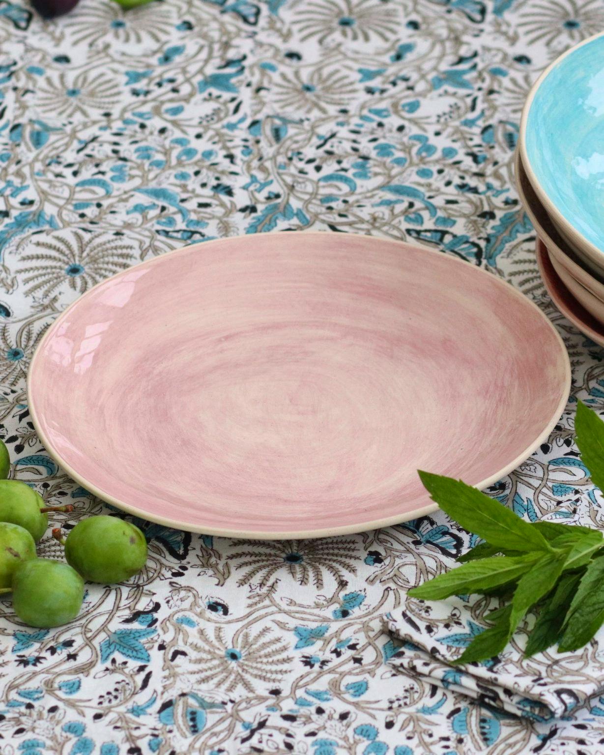 Wonki Ware Medium Spaghetti Bowl Plain Wash Pink, £45