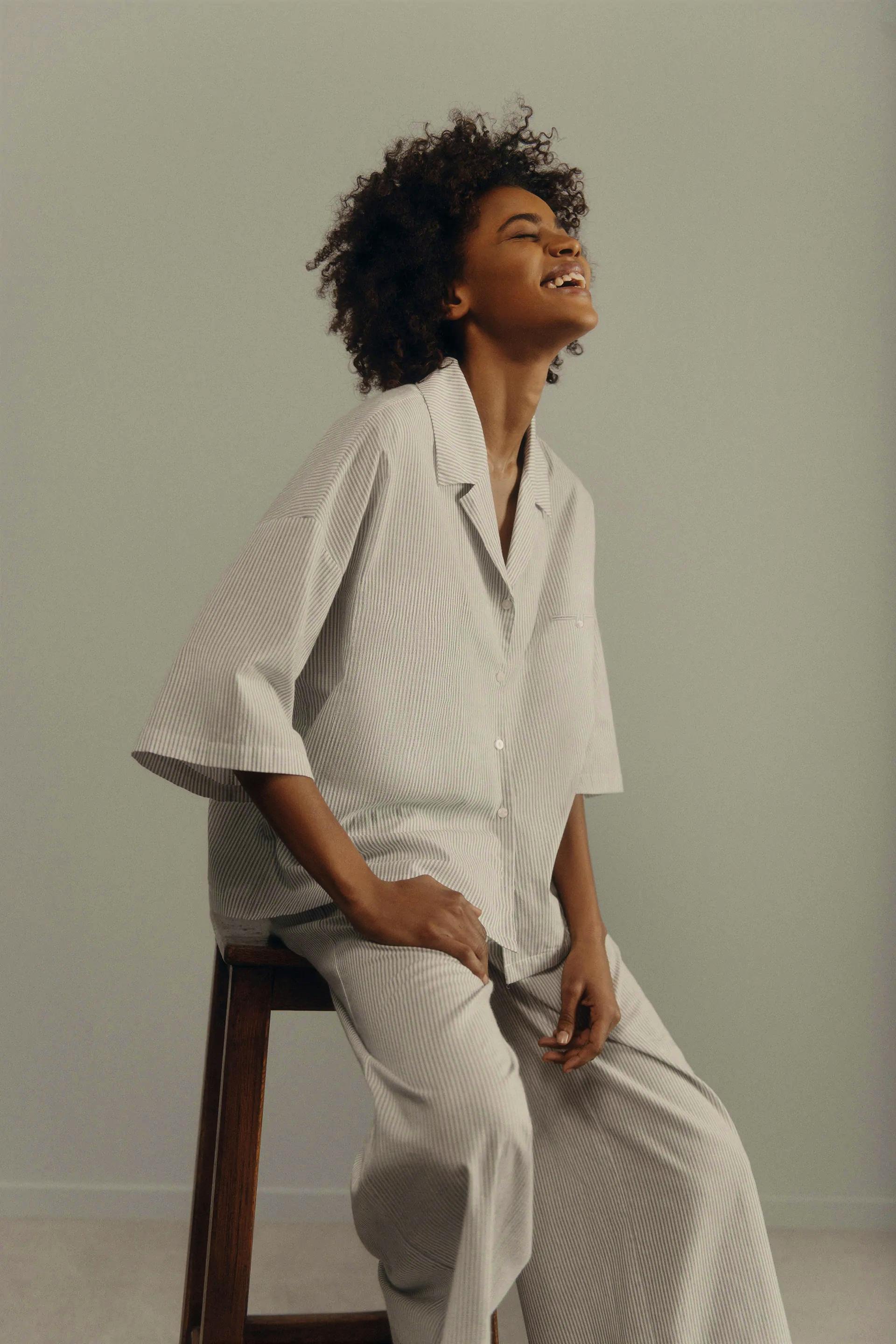 Zara Striped Pyjama Bottoms, £25.99