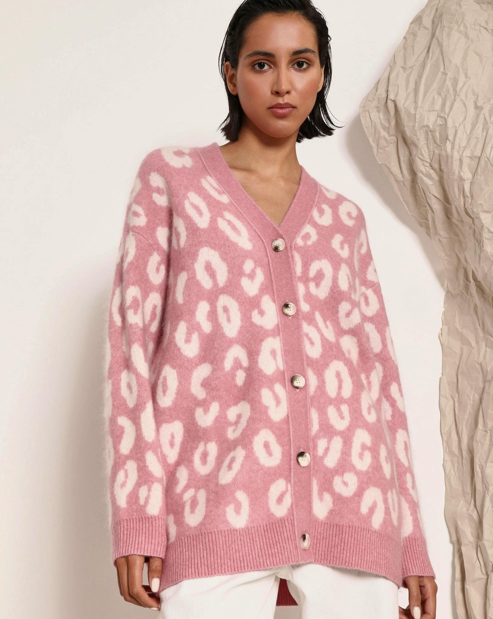 12 Storeez Jacquard Print Mohair Cardigan, £175