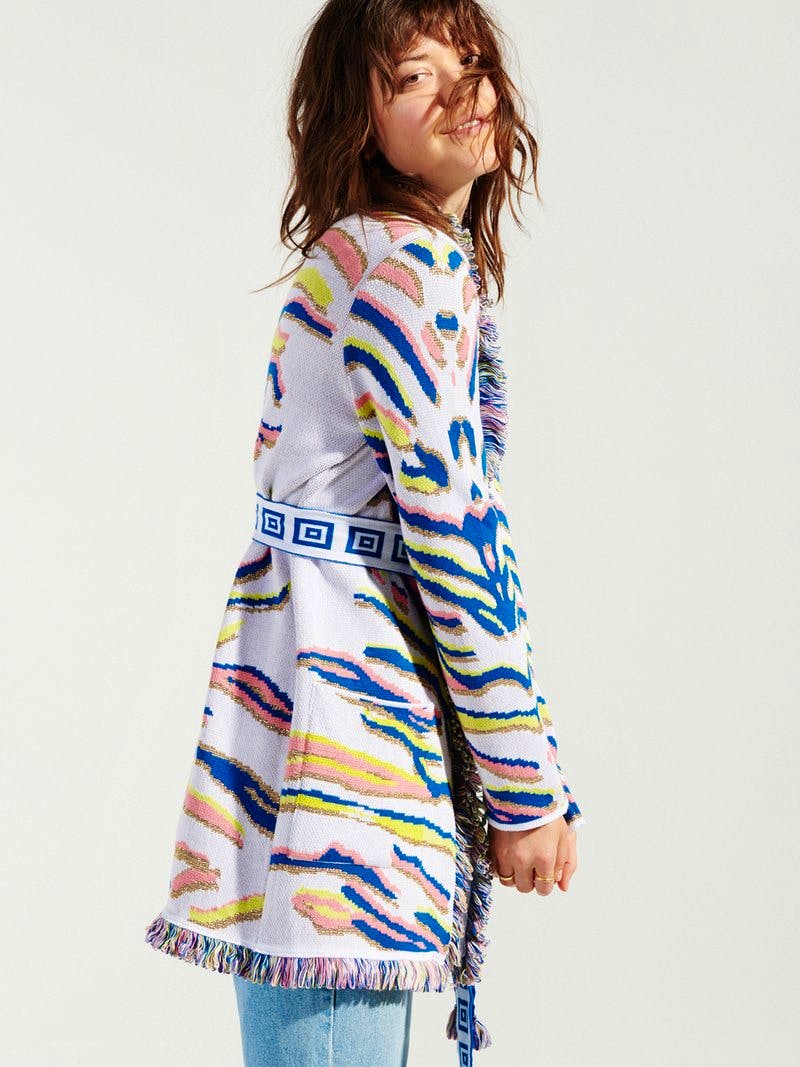 Hayley Menzies Shimmering Tiger Cardigan, £350