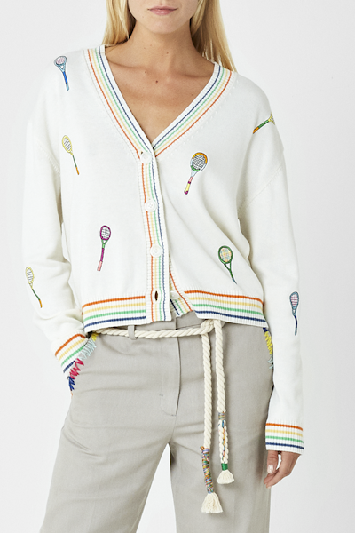 Mira Mikati Racket Embroidered Cardigan, £405