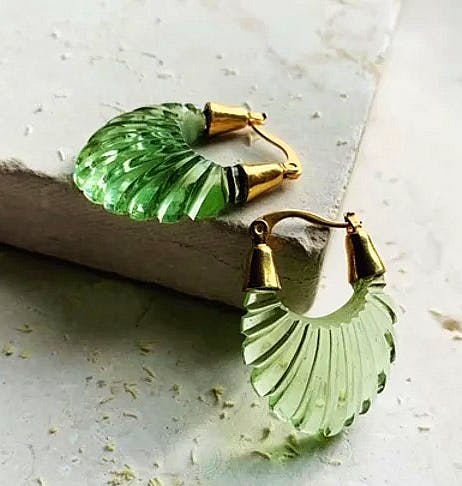 Plumo Dakari Mint Earrings, £69