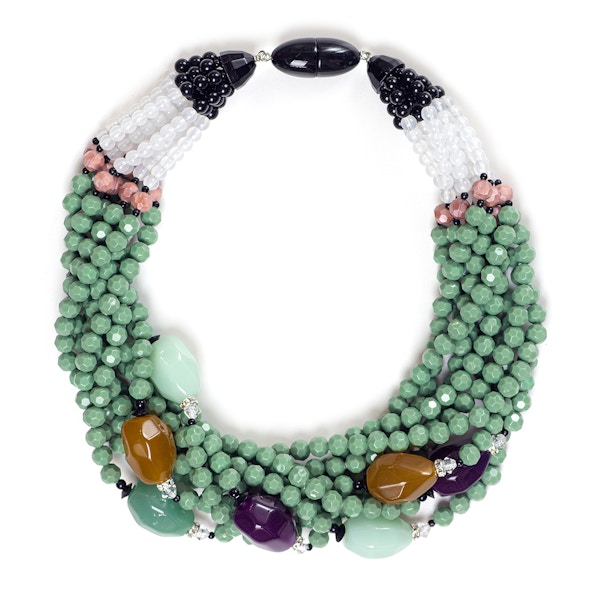 V&A Shop Small Beaded Collar Necklace By Angela Caputi, £265