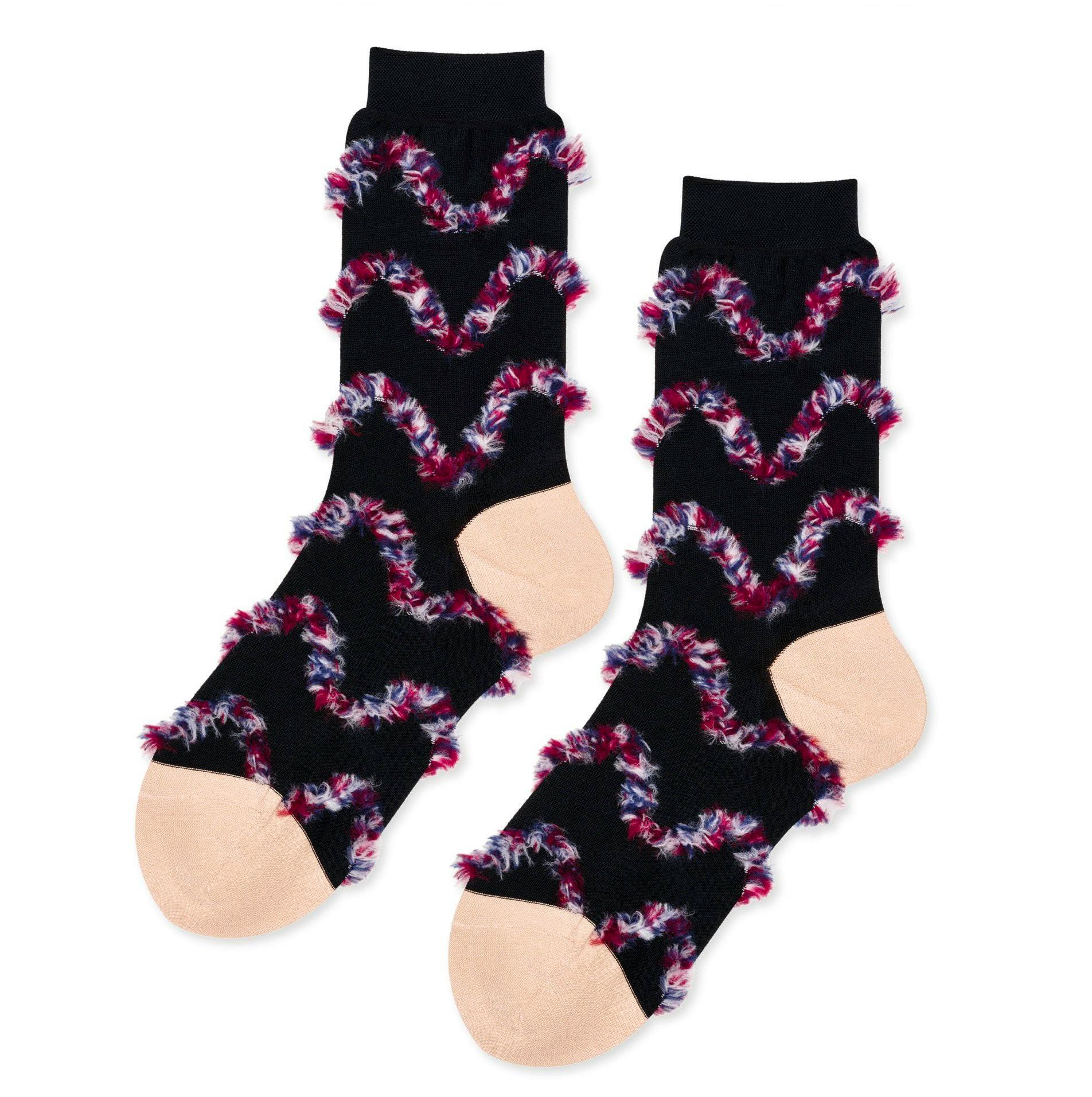 Tidy Street Store Hansel From Basel Caterpillar Fringe Socks, £25