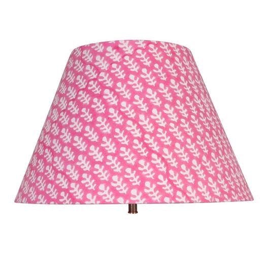 Molly Mahon Lampshade Flat Bagri Pink, £175