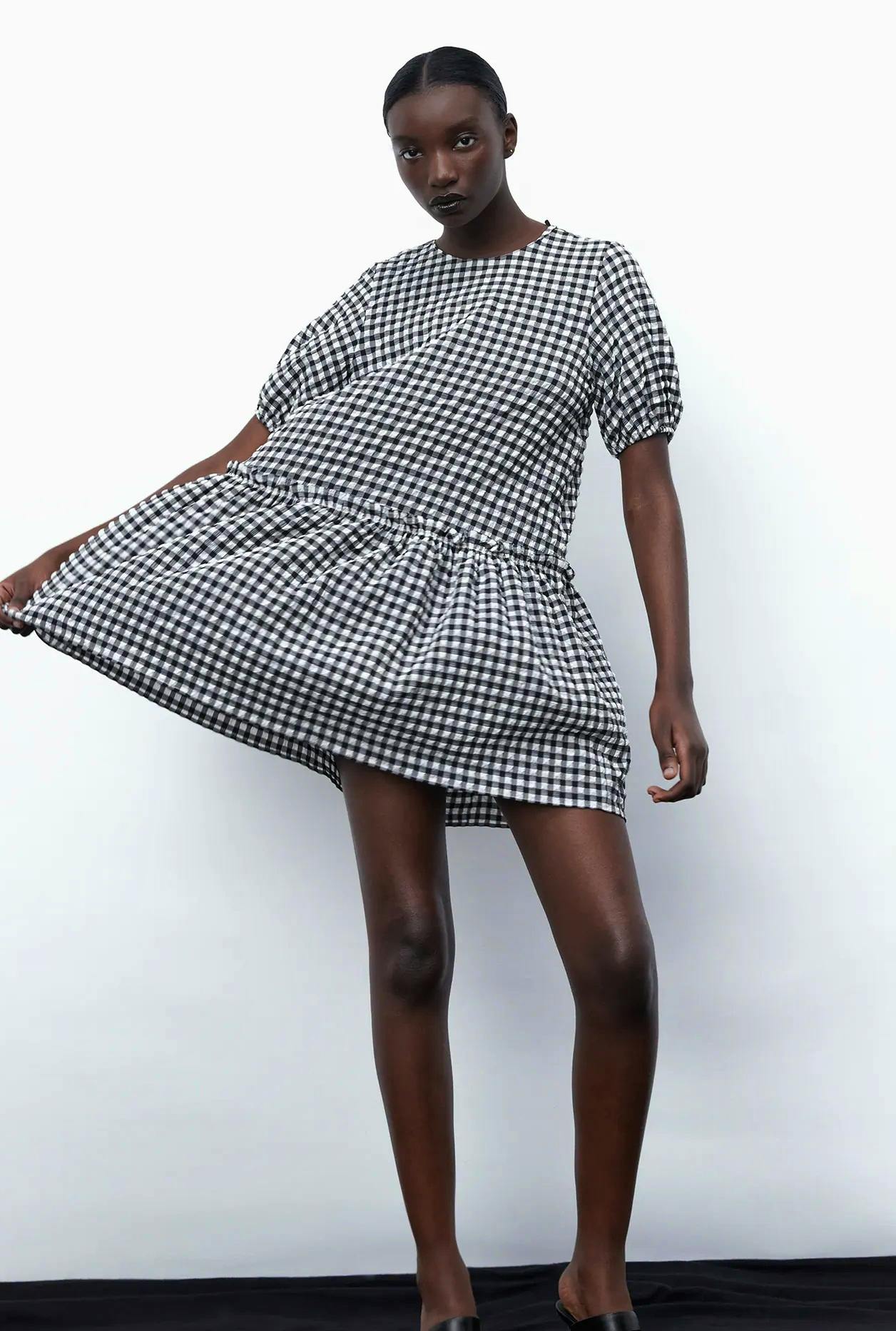 Zara Gingham Mini Dress, £29.99