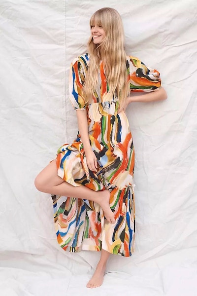 Anthropologie Maeve Suzannah Graphic Print Maxi, £140