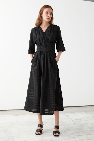 & Other Stories Relaxed Midi Wrap Dress, £120