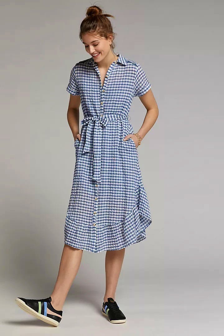 Anthropologie Finley Gingham Midi Shirtdress, £130