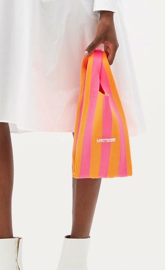 Lastframe Stripe Knitted Tote Bag, £220