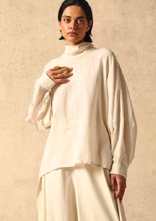 The Slow List Bels Silk Blouse, £240