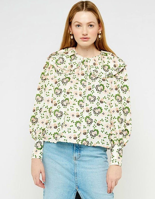 Shrimps Amelia Heart Blouse, £295