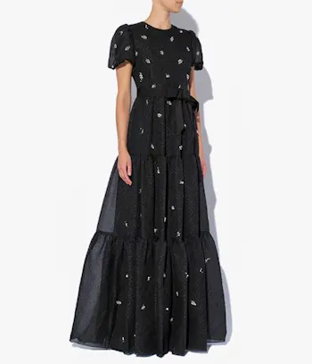 Triin Gown Bud Embroidered Organza Cloque, £3,295