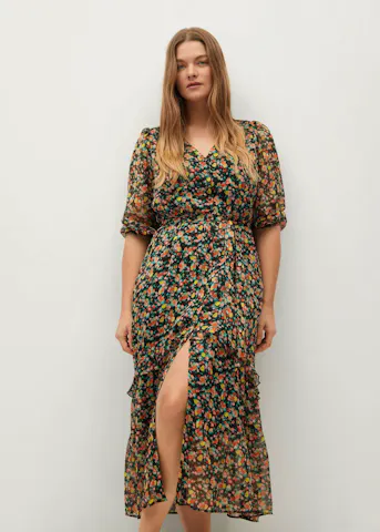 Printed Long Dress, £89.99
