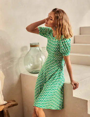 Roberta Jersey Dress – Sapling, Flora Bud, £65