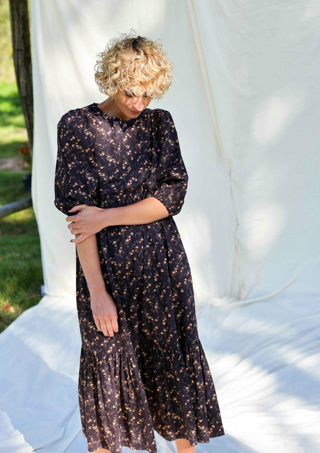 Maxi Flower Print Cotton Dress, €135 